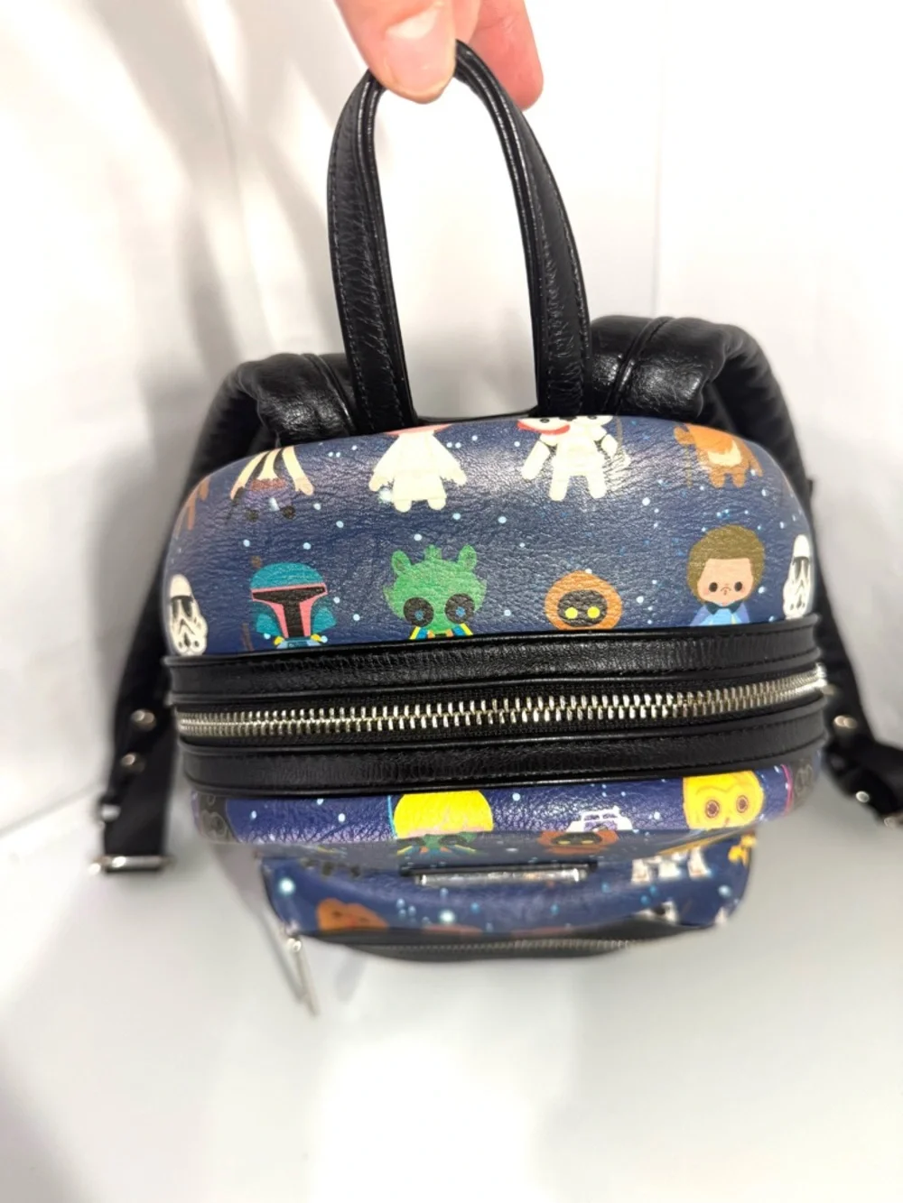 Loungefly Star Wars Mini Backpack Chibi Characters Print Disney Bag‎